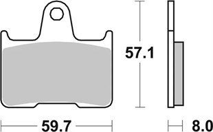 SBS BRAKE PAD FREN BALATASI CAR/CER KOD:17200965