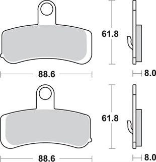 SBS BRAKE PAD FREN BALATASI SINT FR KOD:17211776