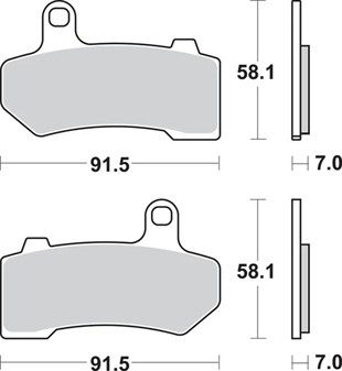 SBS BRAKE PAD FREN BALATASI SINT FR KOD:17211773