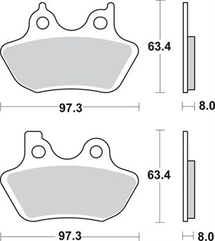 SBS BRAKE PAD FREN BALATASI SINT FR KOD:17211772
