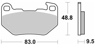SBS BRAKE PAD FREN BALATASI SINT REAR - ARKA KOD:17213724