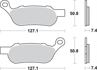 SBS BRAKE PAD FREN BALATASI SINT REAR - ARKA KOD:17211777