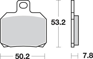 SBS BRAKE PAD FREN BALATASI SINT REAR - ARKA KOD:17220712