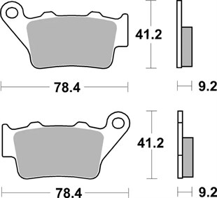 SBS BRAKE PAD FREN BALATASI SINT REAR - ARKA KOD:17213322
