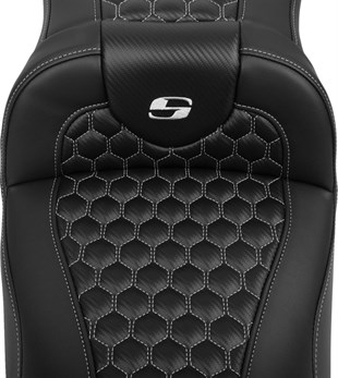 SADDLEMEN SEAT ROADSOFA EXT RCH W/BR SIL KOD:0801-1767