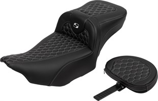 SADDLEMEN SEAT ROADSOFA EXT RCH W/BR SIL KOD:0801-1767
