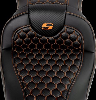SADDLEMEN SEAT ROADSOFA HC ORANGE STITCH KOD:0801-1641