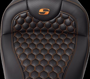 SADDLEMEN SEAT ROADSOFA HC W/BR ORANGE S KOD:0801-1645