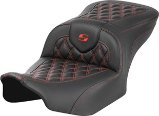SADDLEMEN SEAT ROADSOFA LS CF RED STITCH KOD:0801-1783