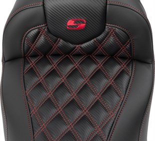 SADDLEMEN SEAT ROADSOFA LS CF RED STITCH KOD:0801-1783