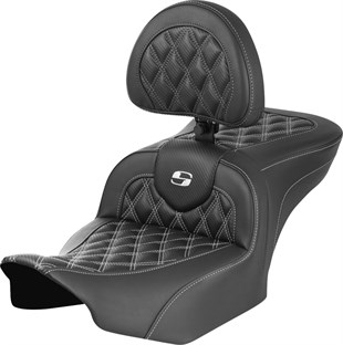 SADDLEMEN SEAT ROADSOFA LS CF W/BR WHITE KOD:08011792