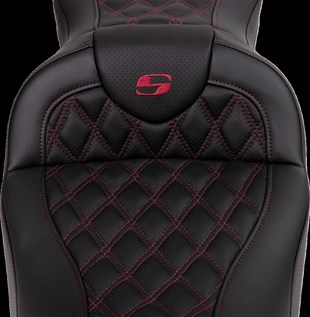 SADDLEMEN SEAT ROADSOFA LS W/BR BURGUNDY KOD:0801-1606