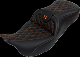 SADDLEMEN SEAT ROADSOFA LS W/BR ORANGE S KOD:0801-1608