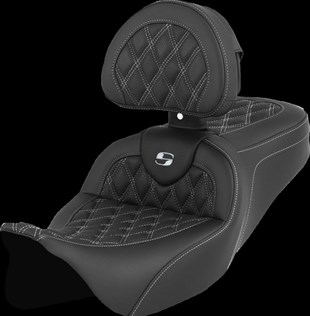 SADDLEMEN SEAT ROADSOFA LS W/BR WHITE ST KOD:0801-1611