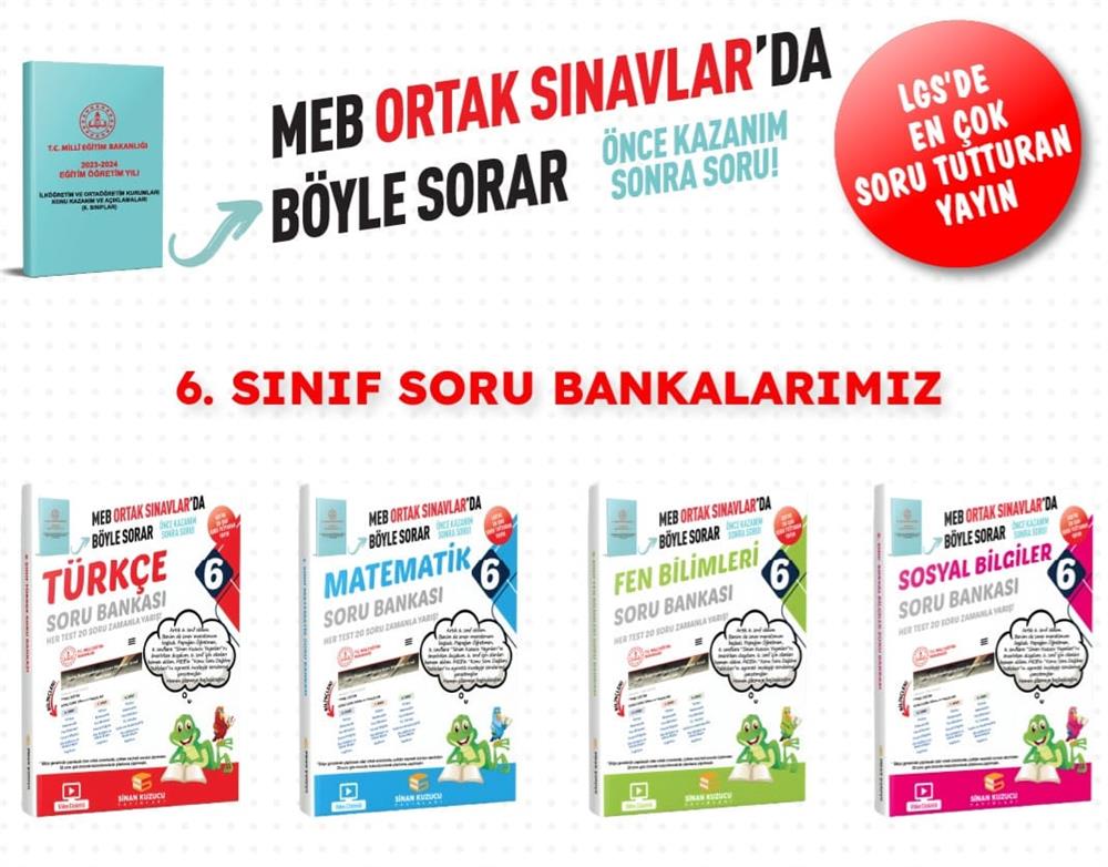 6. Sınıf | Soru Bankası Seti