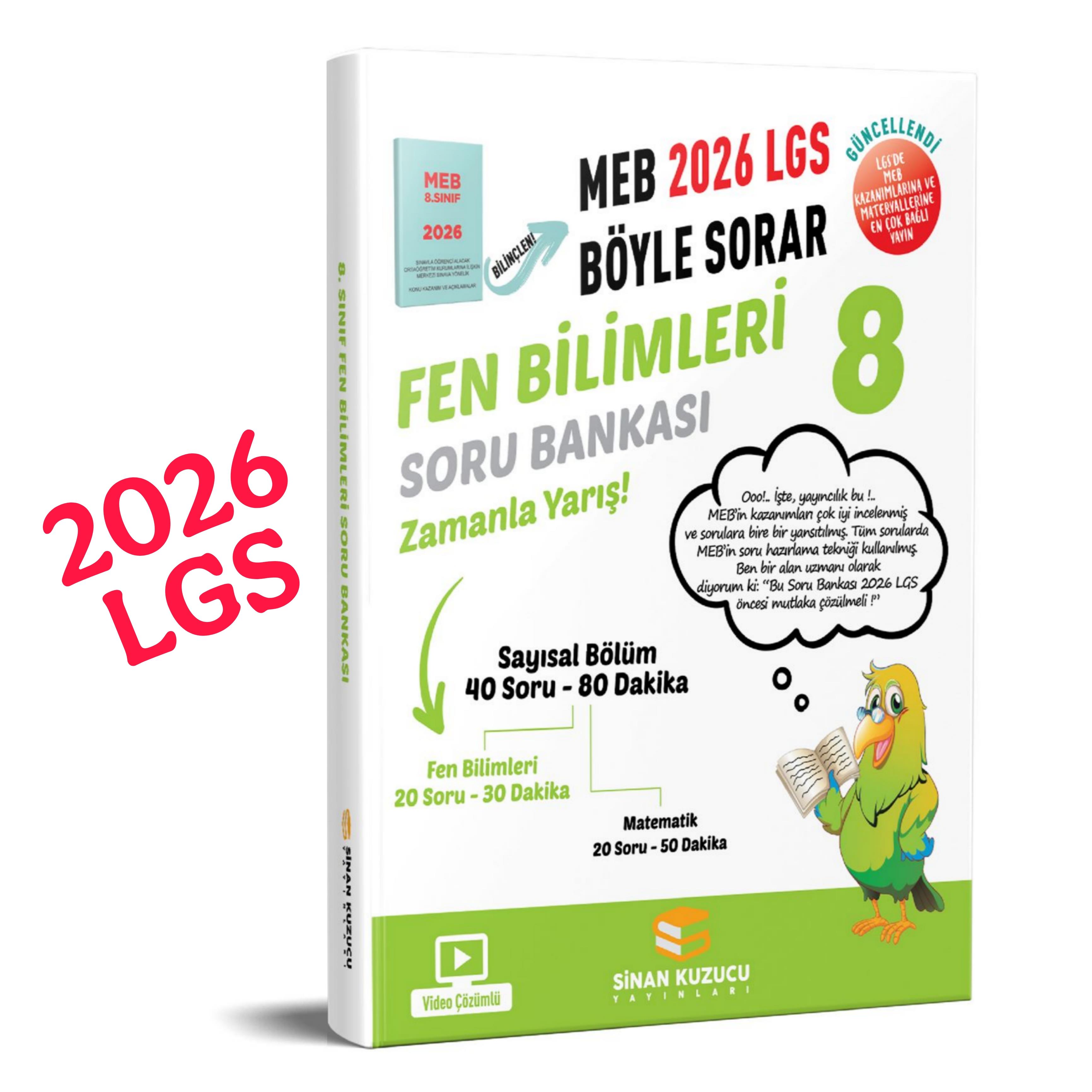8. Sınıf 2026 Lgs Meb Böyle Sorar FEN BİLİMLERİ Soru Bankası Video Çözümlü