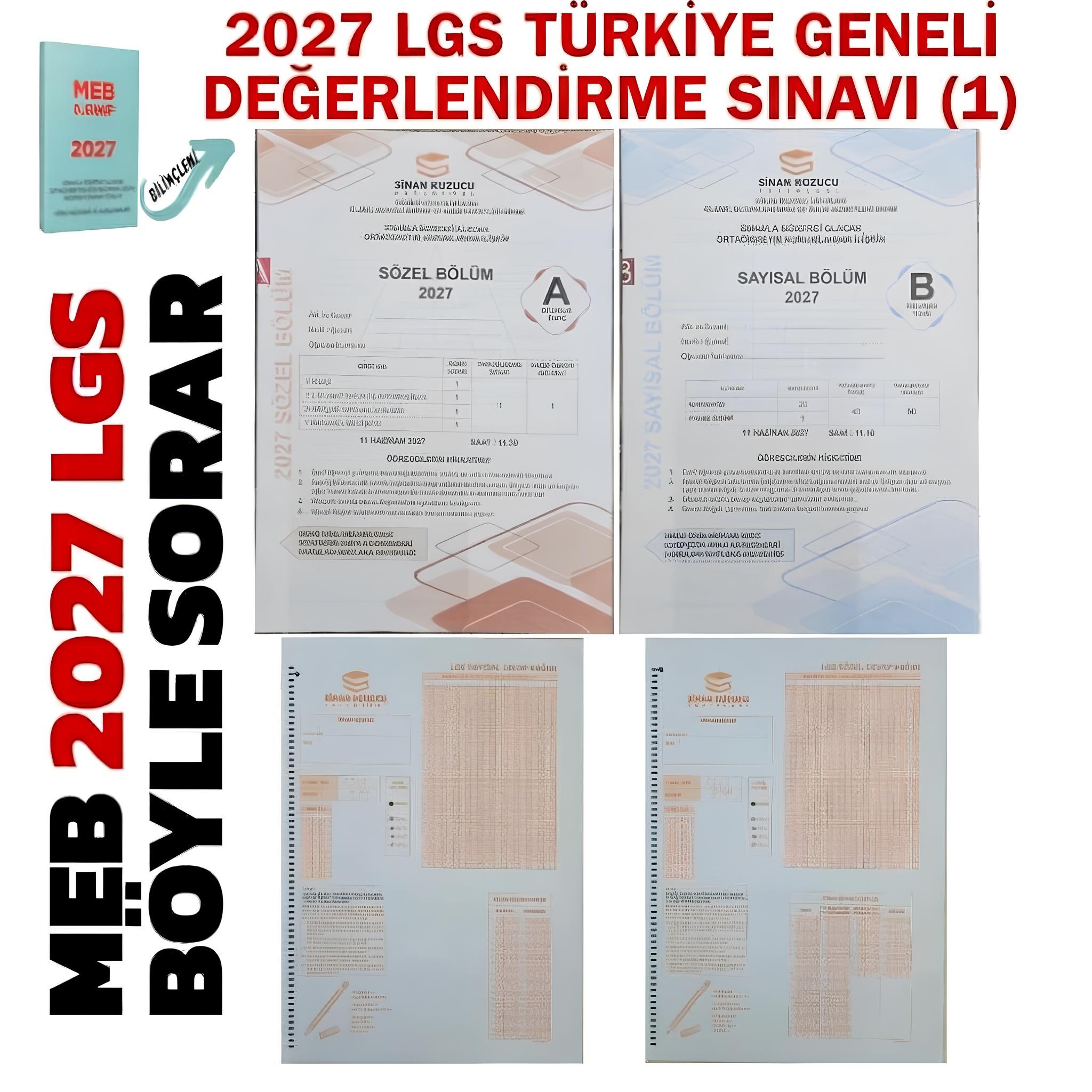 TÜRKİYE GENELİ 2027 LGS DENEME SINAVI - 1 ( SAYISAL + SÖZEL )