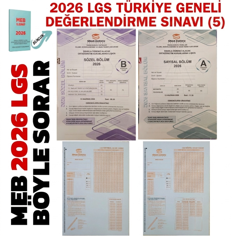 TÜRKİYE GENELİ LGS DENEME SINAVI - 5 ( SAYISAL + SÖZEL )