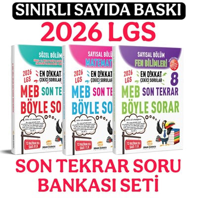 2026 LGS SON TEKRAR SÖZEL + SAYISAL BÖLÜM SORU BANKASI SETİ