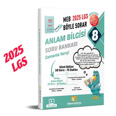 8. Sınıf 2025 Lgs Meb Böyle Sorar ANLAM BİLGİSİ Soru Bankası Video Çözümlü