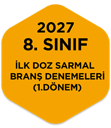 2027 8. Sınıf İlk Doz Sarmal Branş Denemeleri