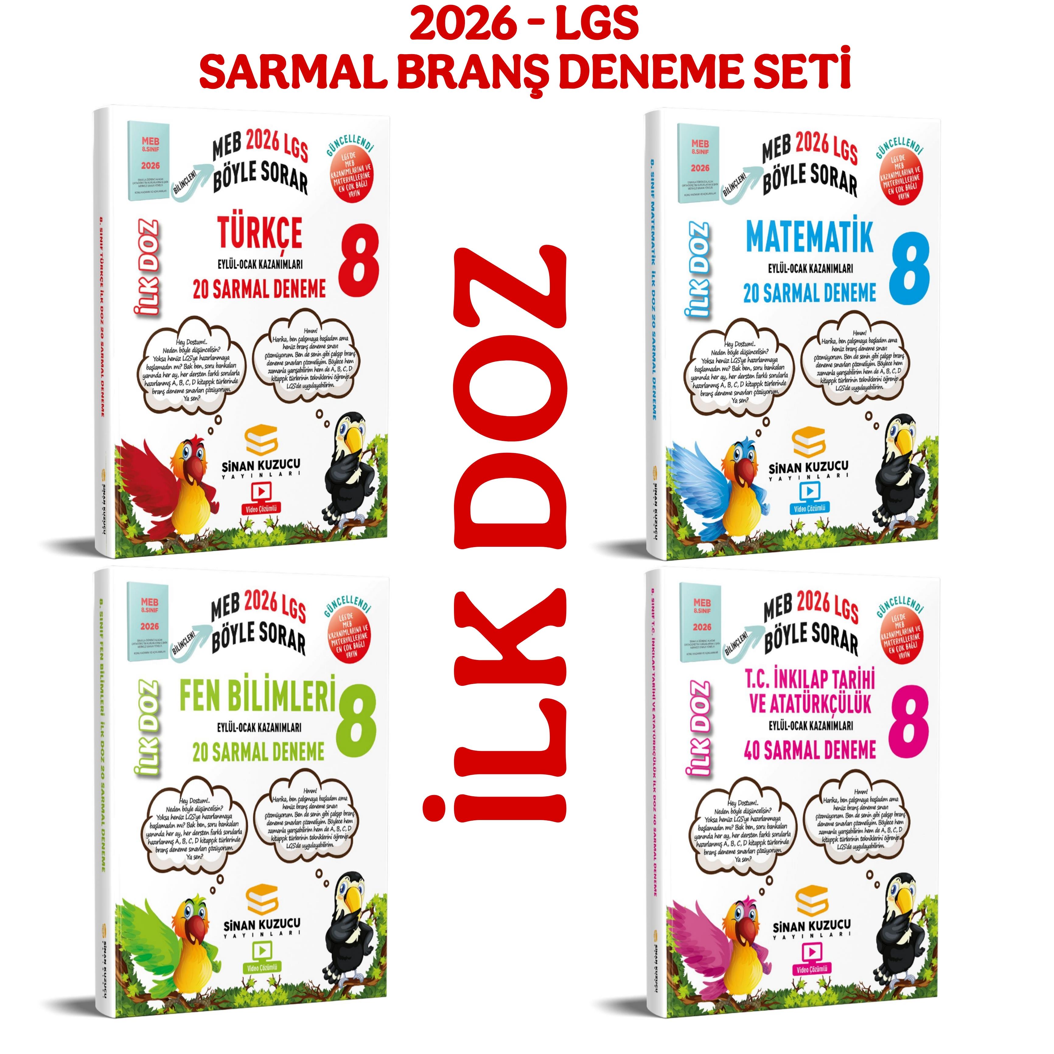 8. SINIF LGS - MEB BÖYLE SORAR SARMAL BRANŞ DENEME SETİ İlk Doz (2026-LGS)