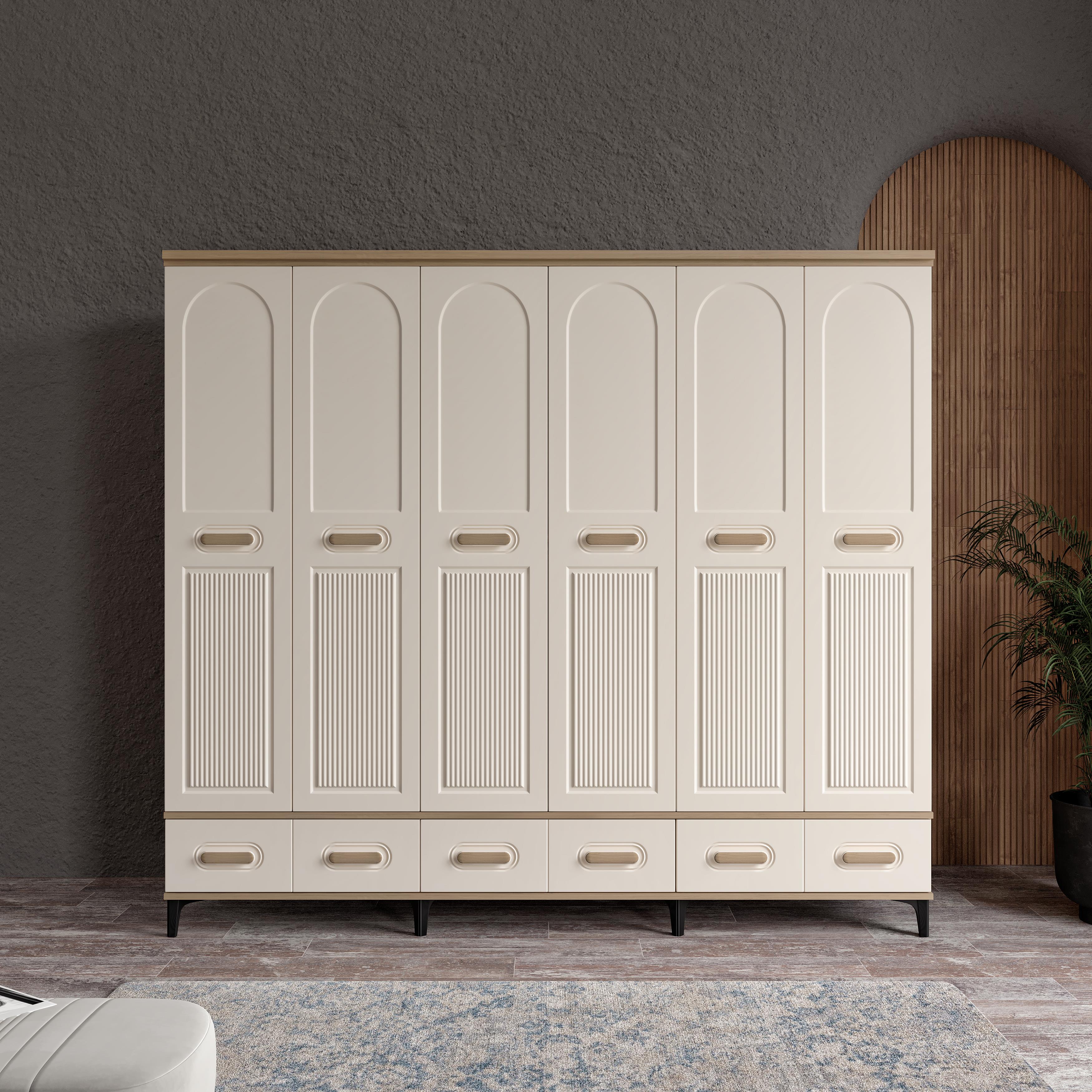  HAYYAM 6 KAPILI DOLAP %100 MDF