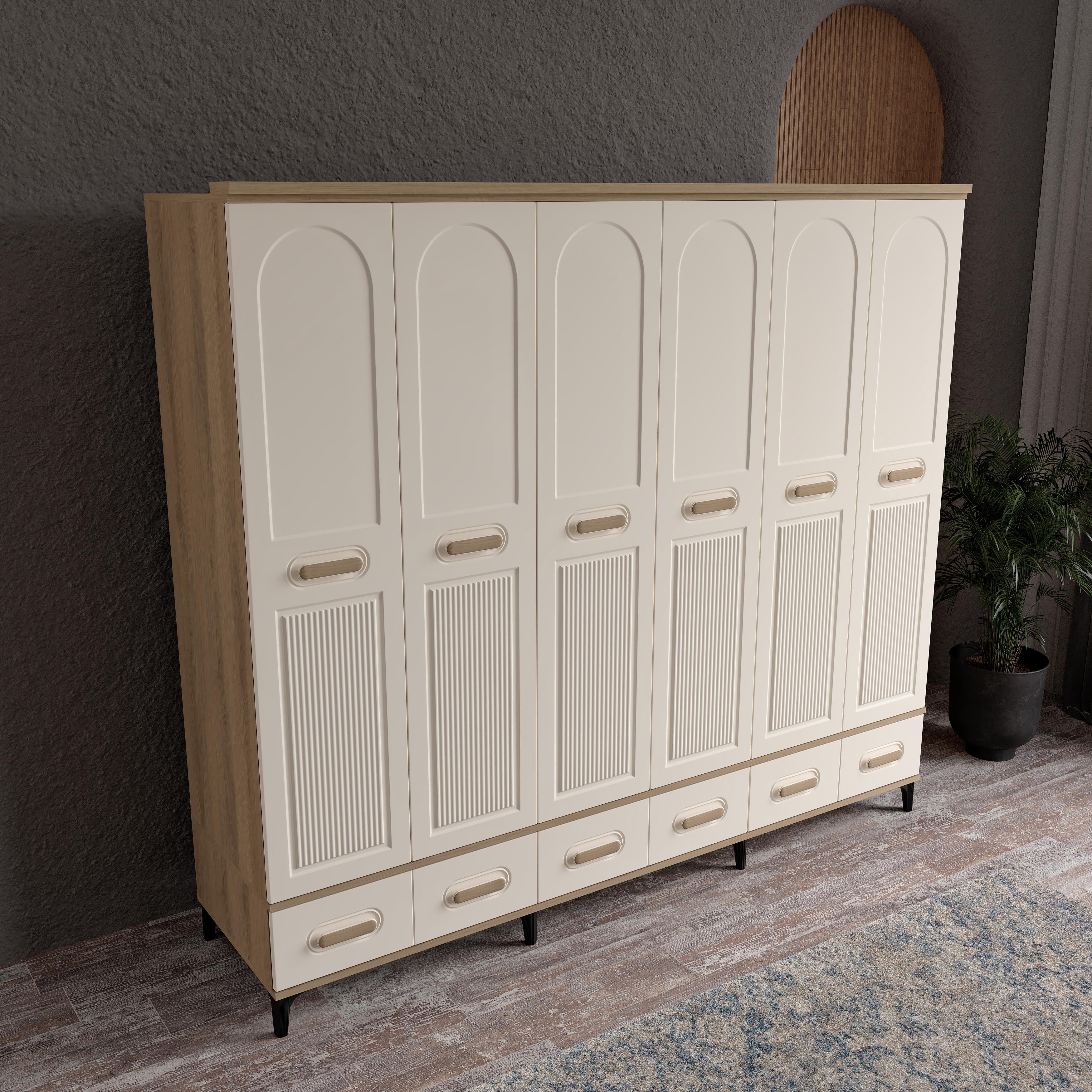  HAYYAM 6 KAPILI DOLAP %100 MDF