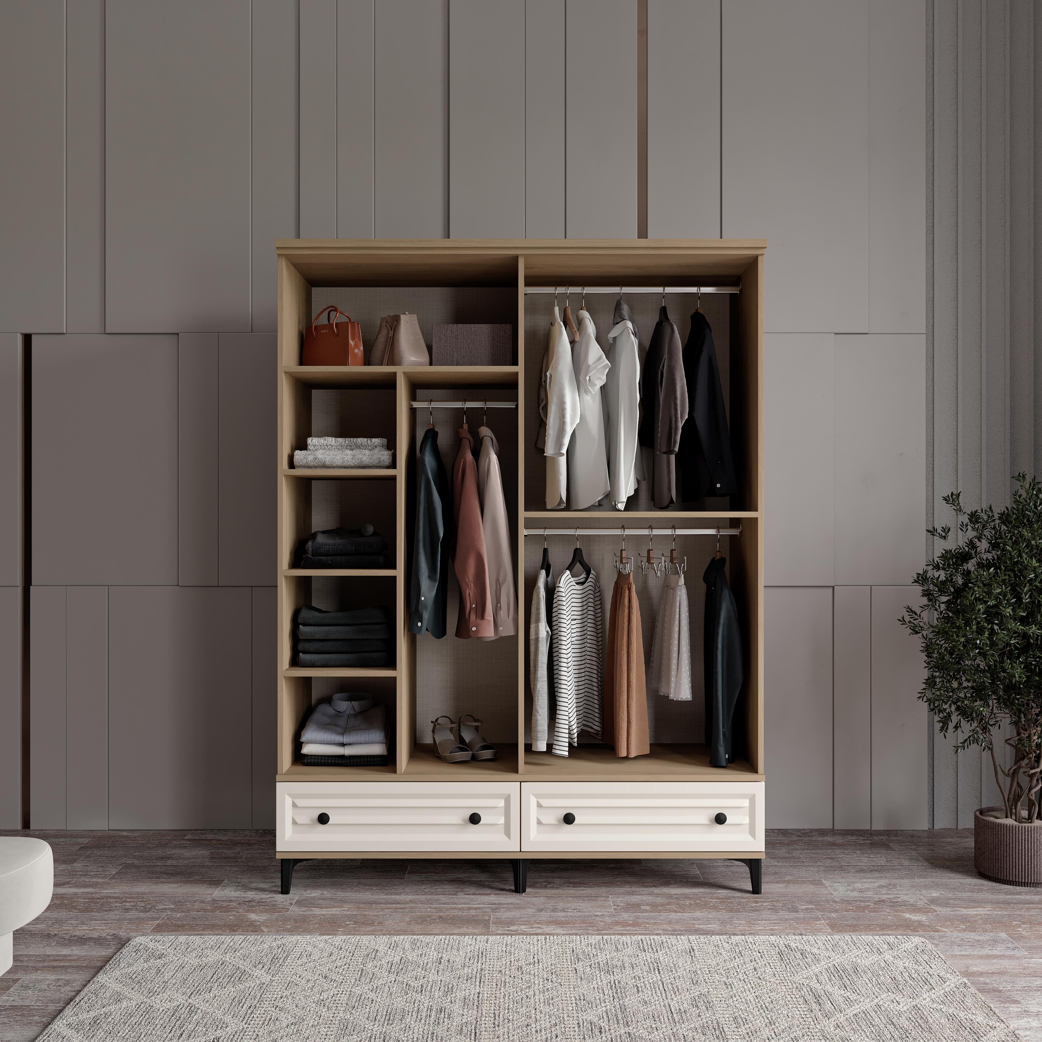  KİSRA 4 KAPILI DOLAP %100 MDF