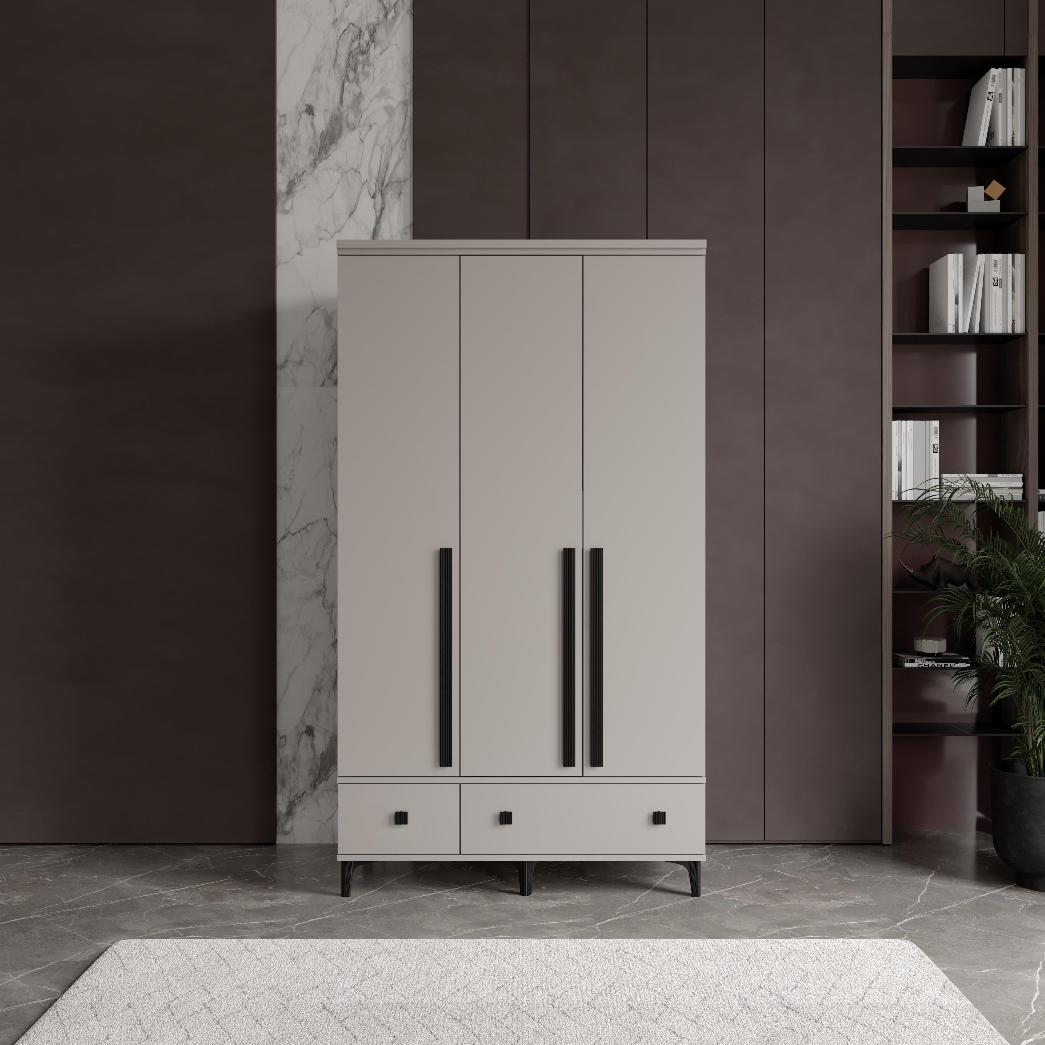  KONFOR 3 KAPILI DOLAP %100 MDF