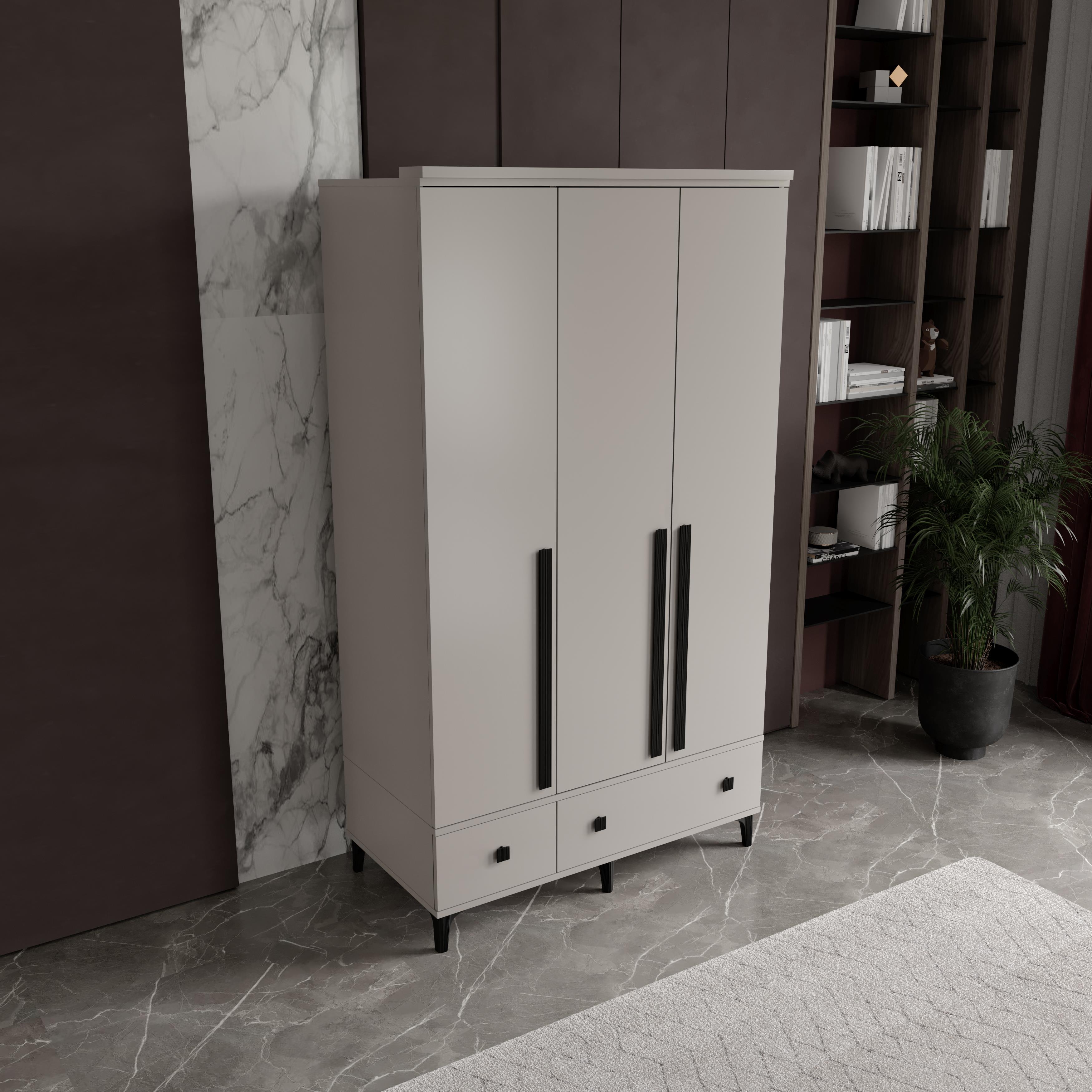  KONFOR 3 KAPILI DOLAP %100 MDF