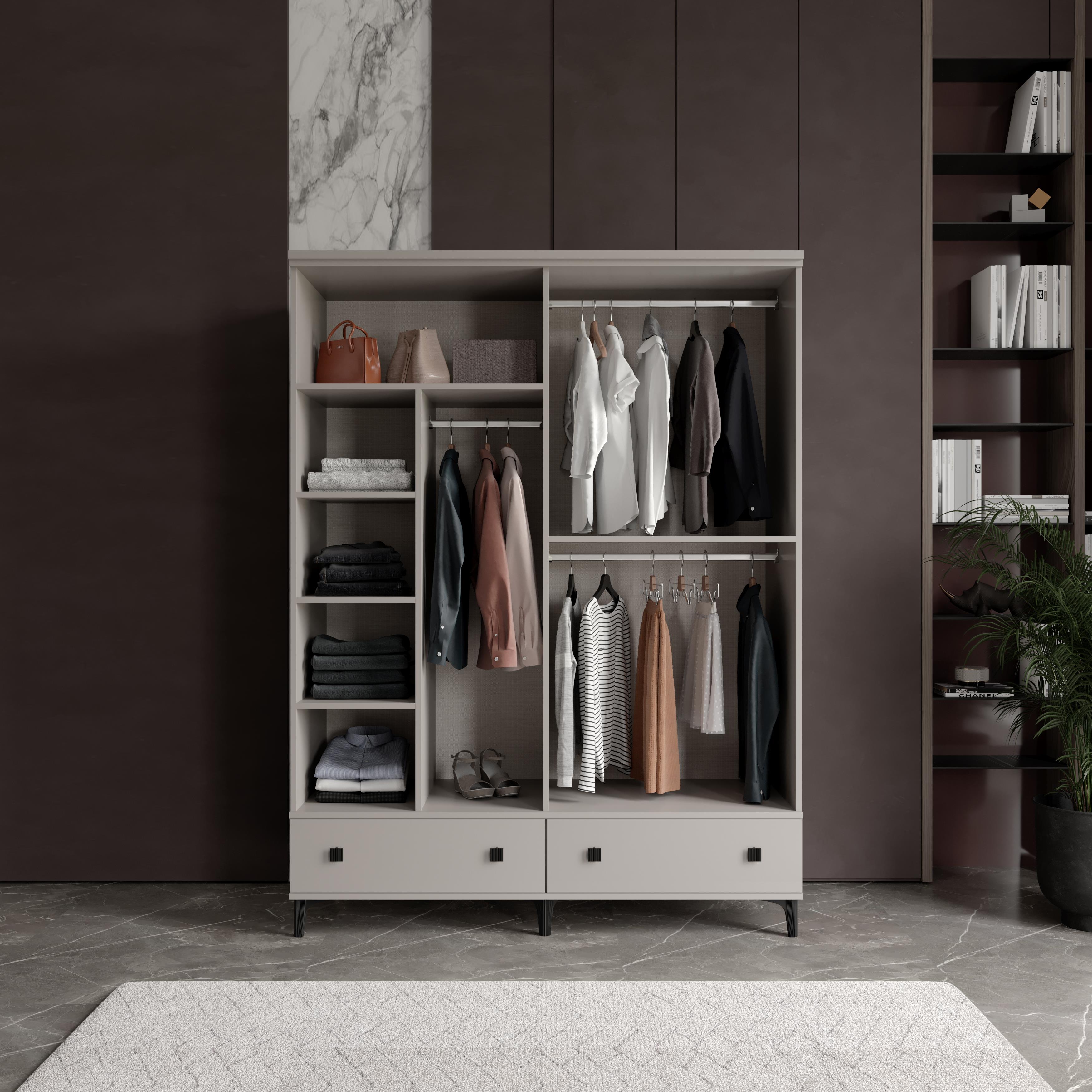  KONFOR 4 KAPILI DOLAP %100 MDF