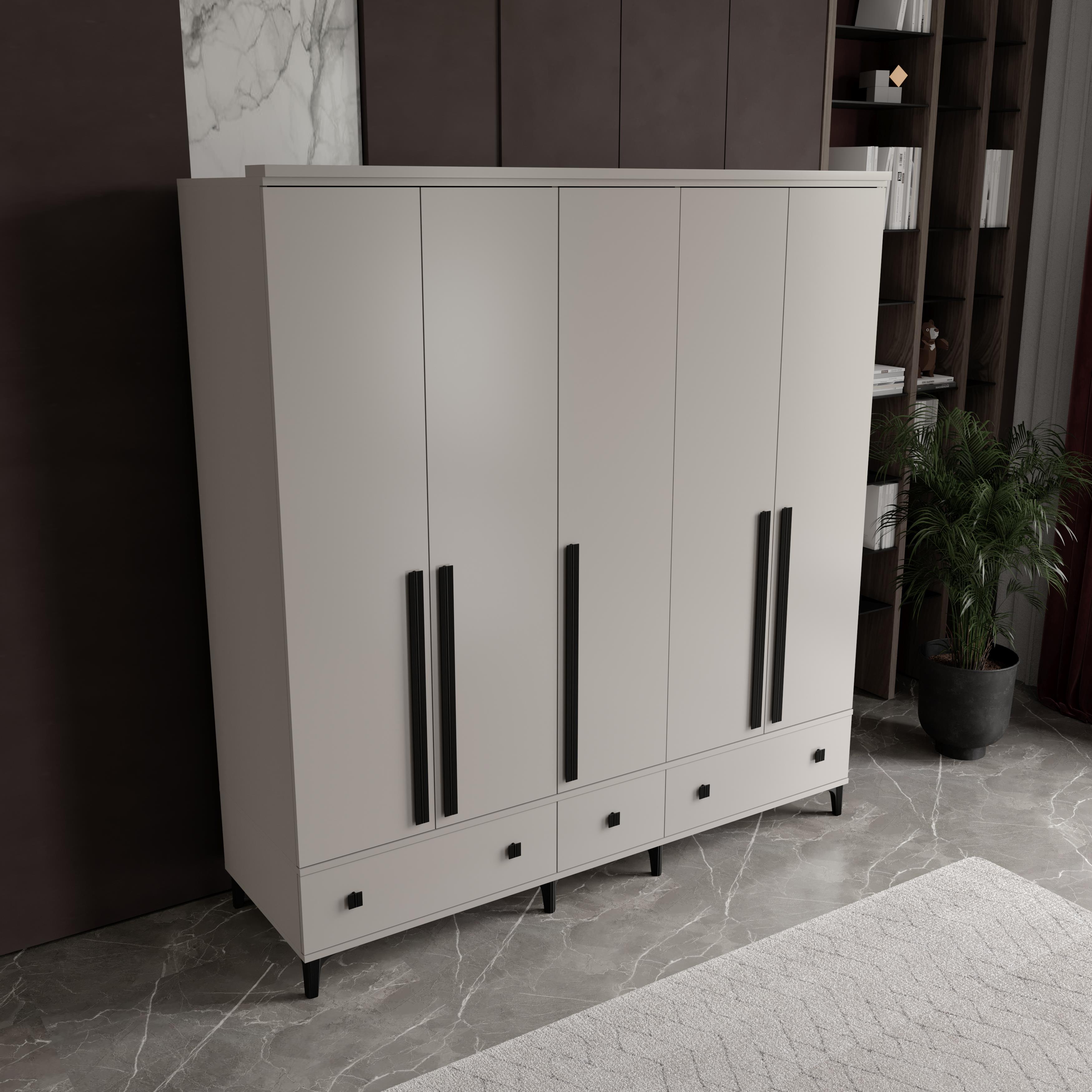  KONFOR 5 KAPILI DOLAP %100 MDF