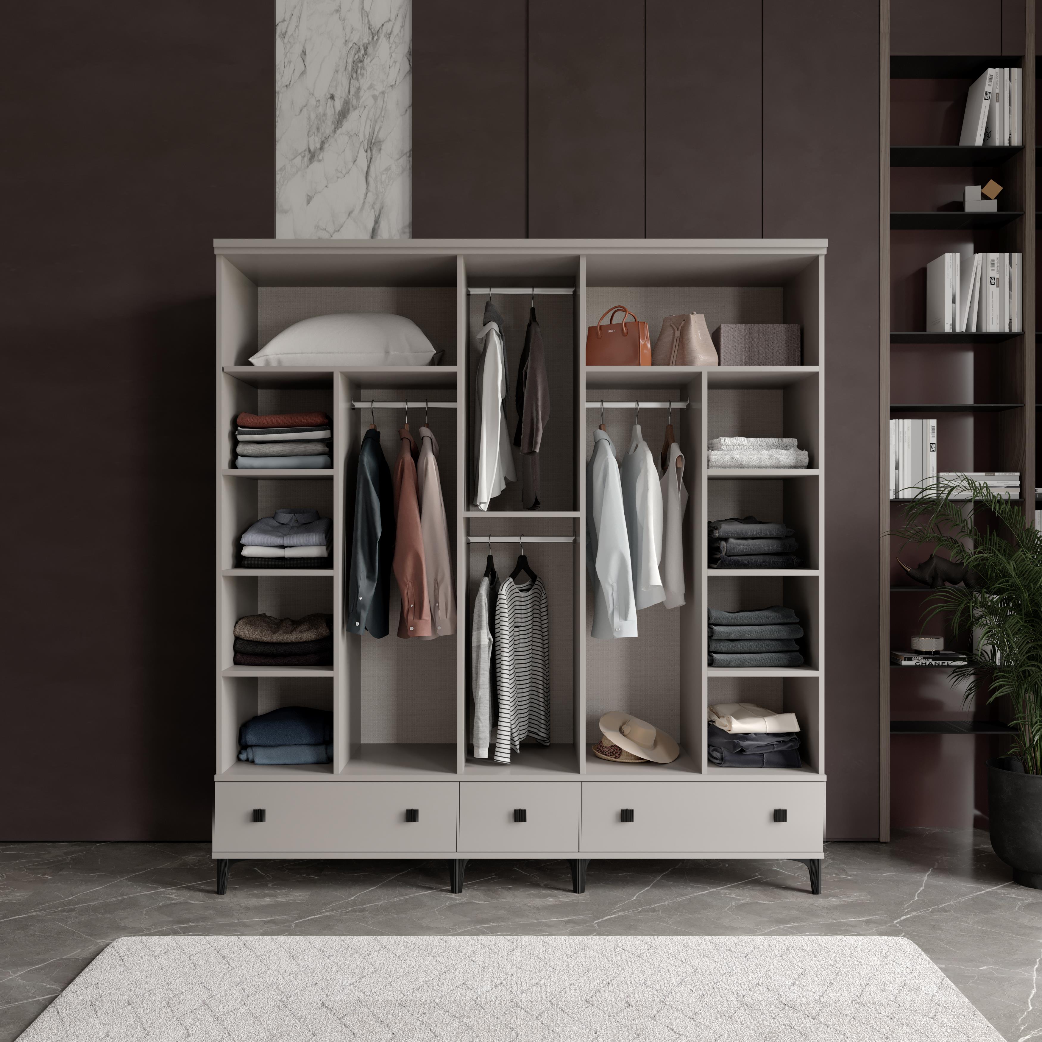  KONFOR 5 KAPILI DOLAP %100 MDF