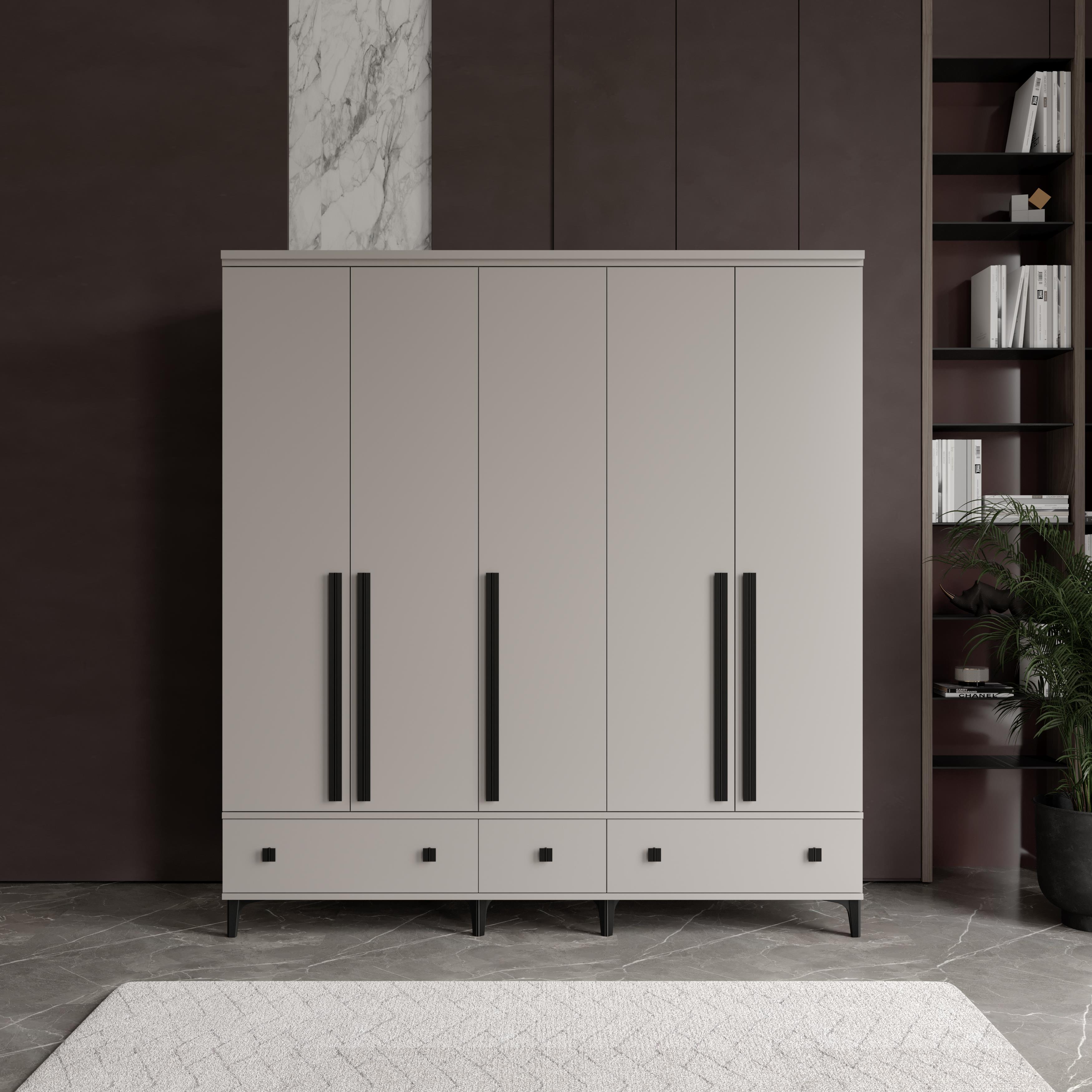  KONFOR 5 KAPILI DOLAP %100 MDF