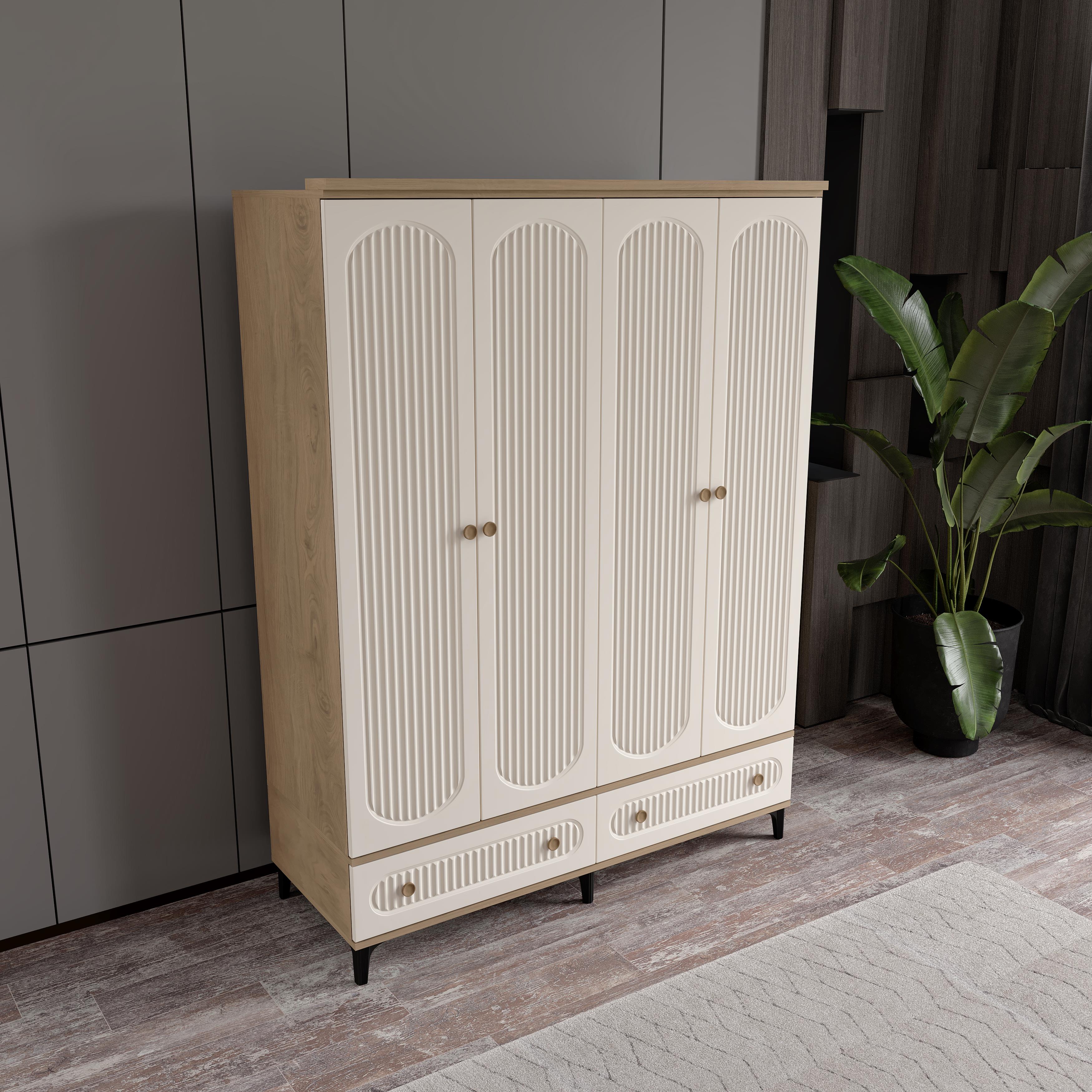 OSKAR 4 KAPILI DOLAP %100 MDF