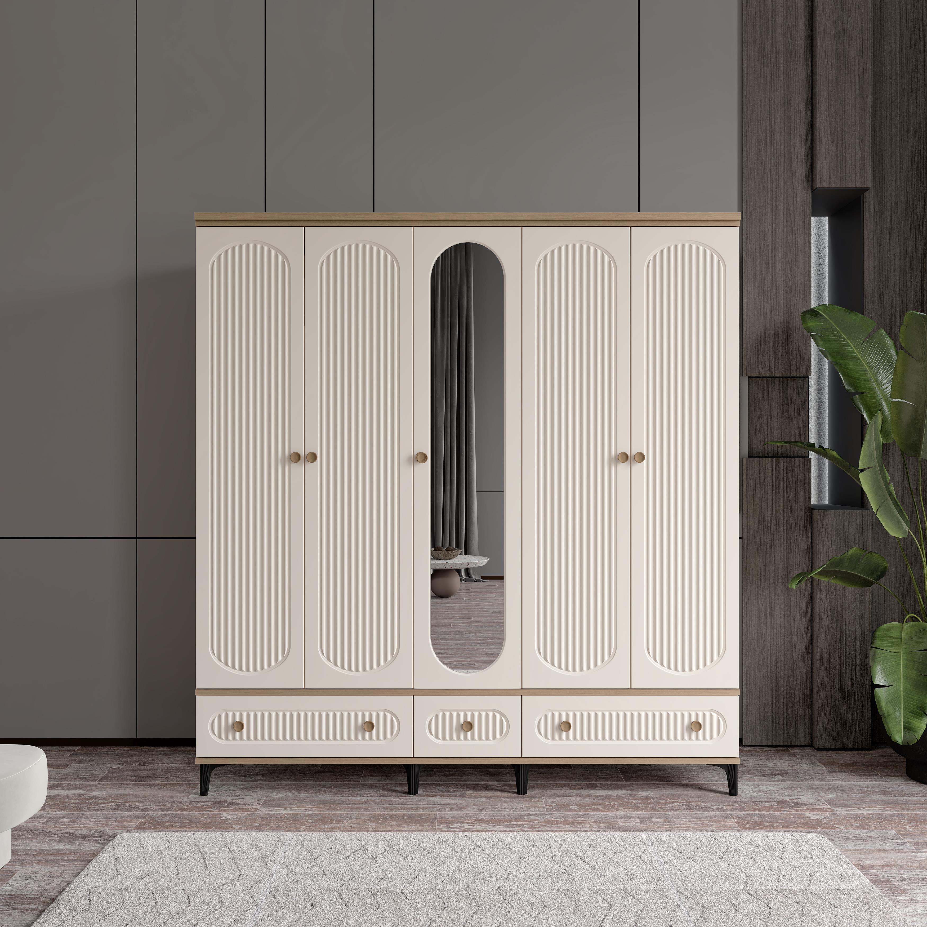  OSKAR 5 KAPILI DOLAP %100 MDF