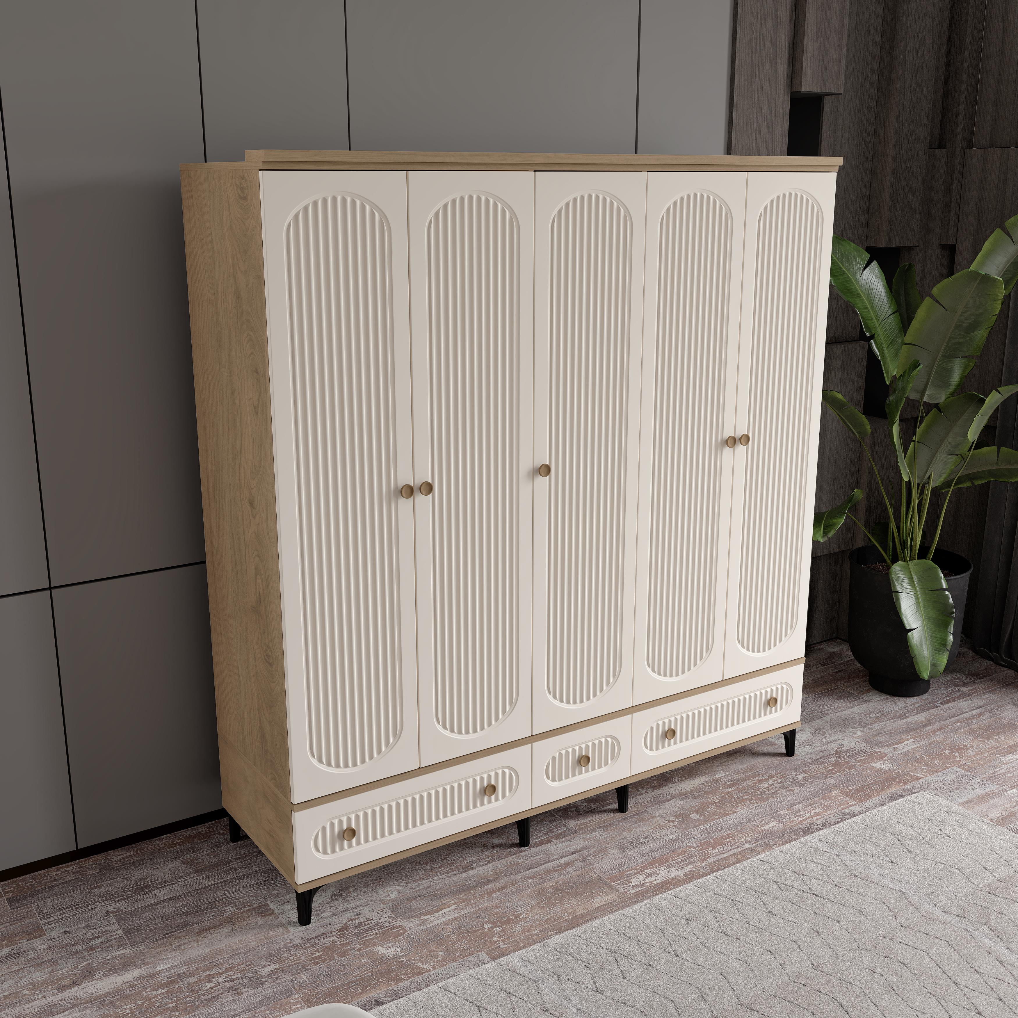  OSKAR 5 KAPILI DOLAP %100 MDF