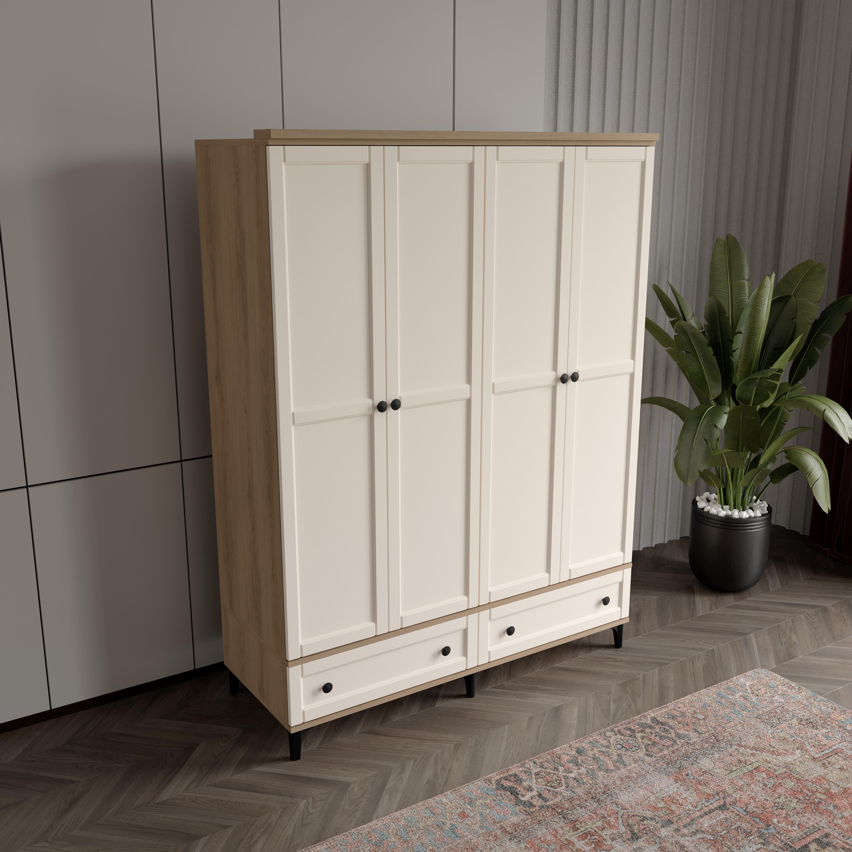  SARDUNYA 4 KAPILI DOLAP %100 MDF