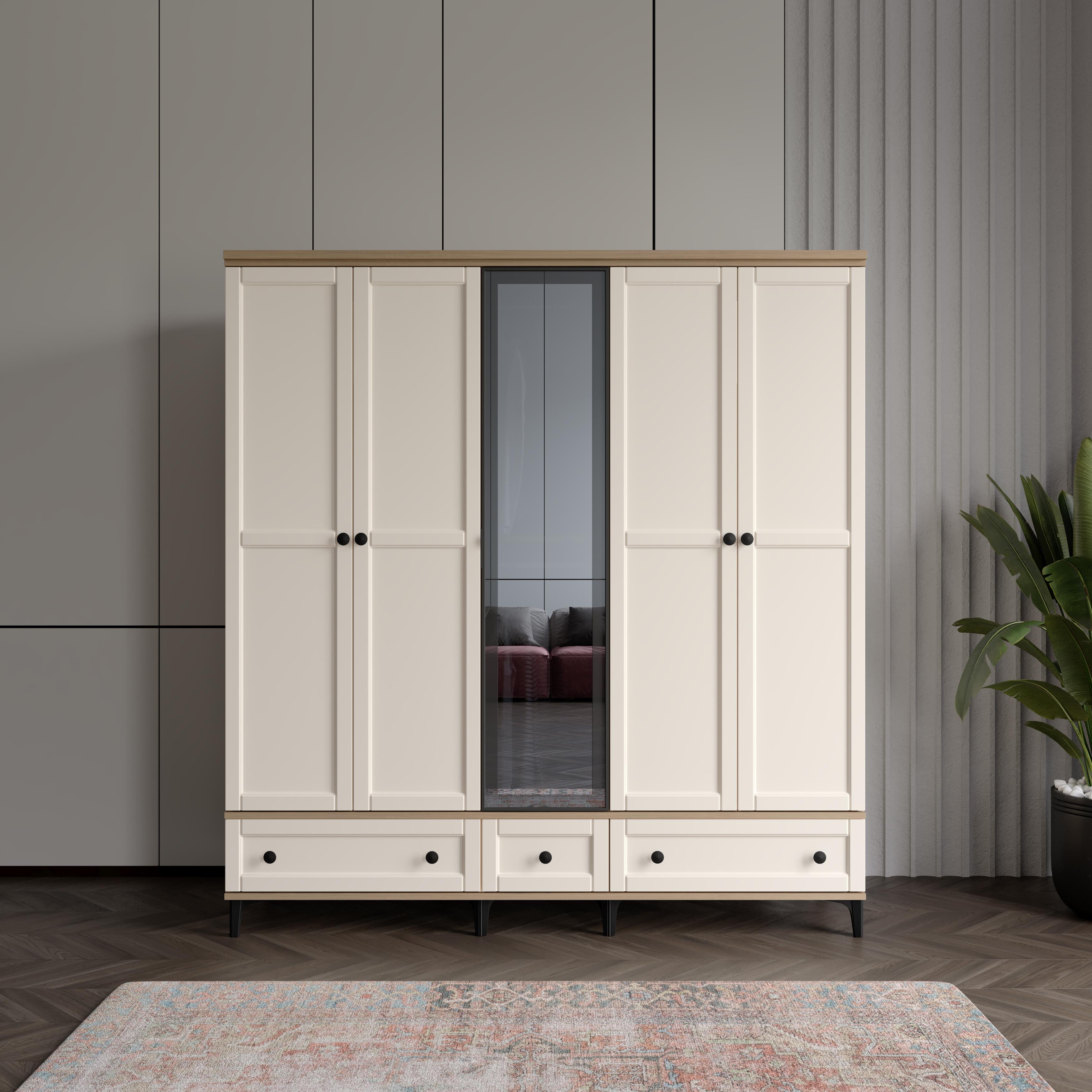  SARDUNYA 5 KAPILI DOLAP %100 MDF