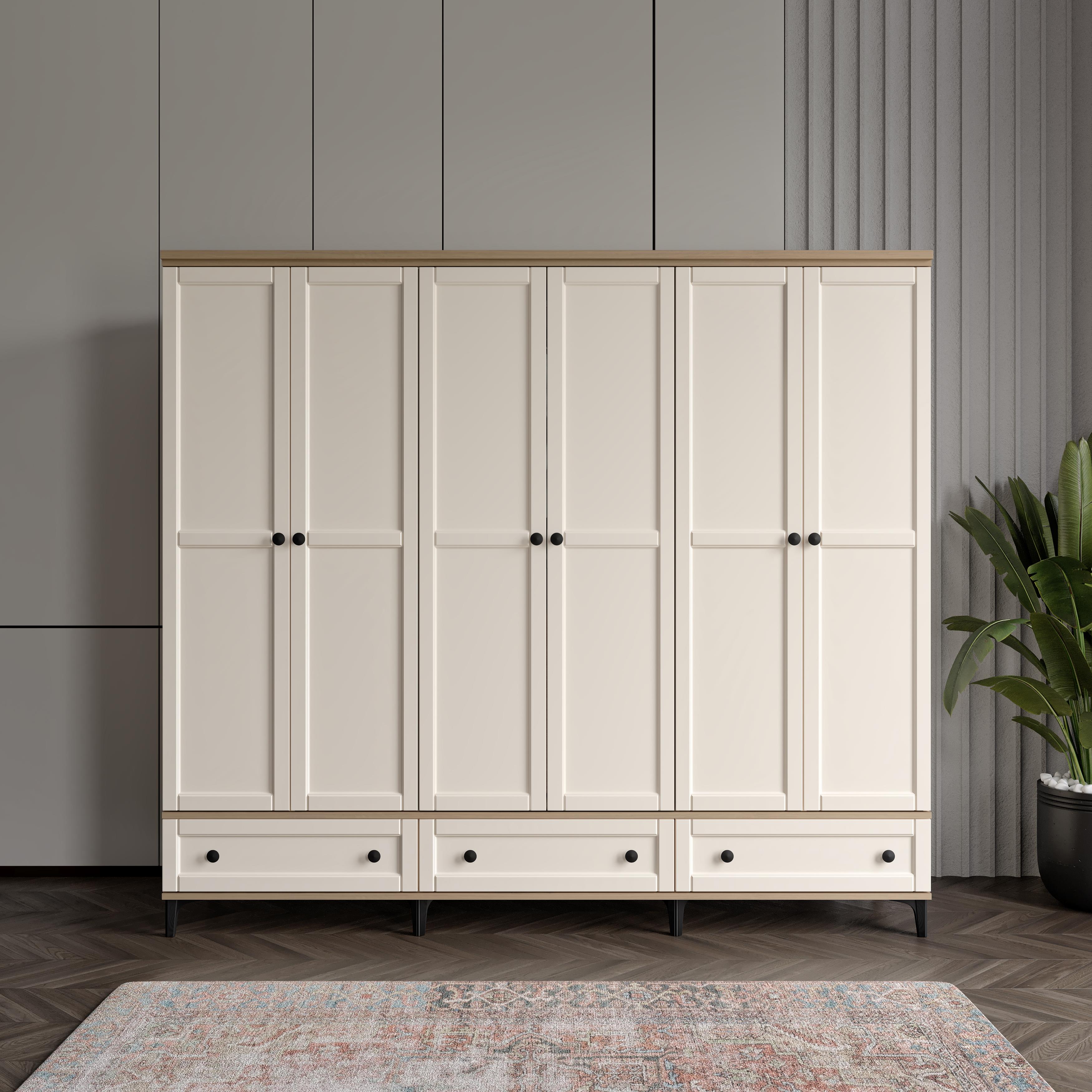  SARDUNYA 6 KAPILI DOLAP %100 MDF