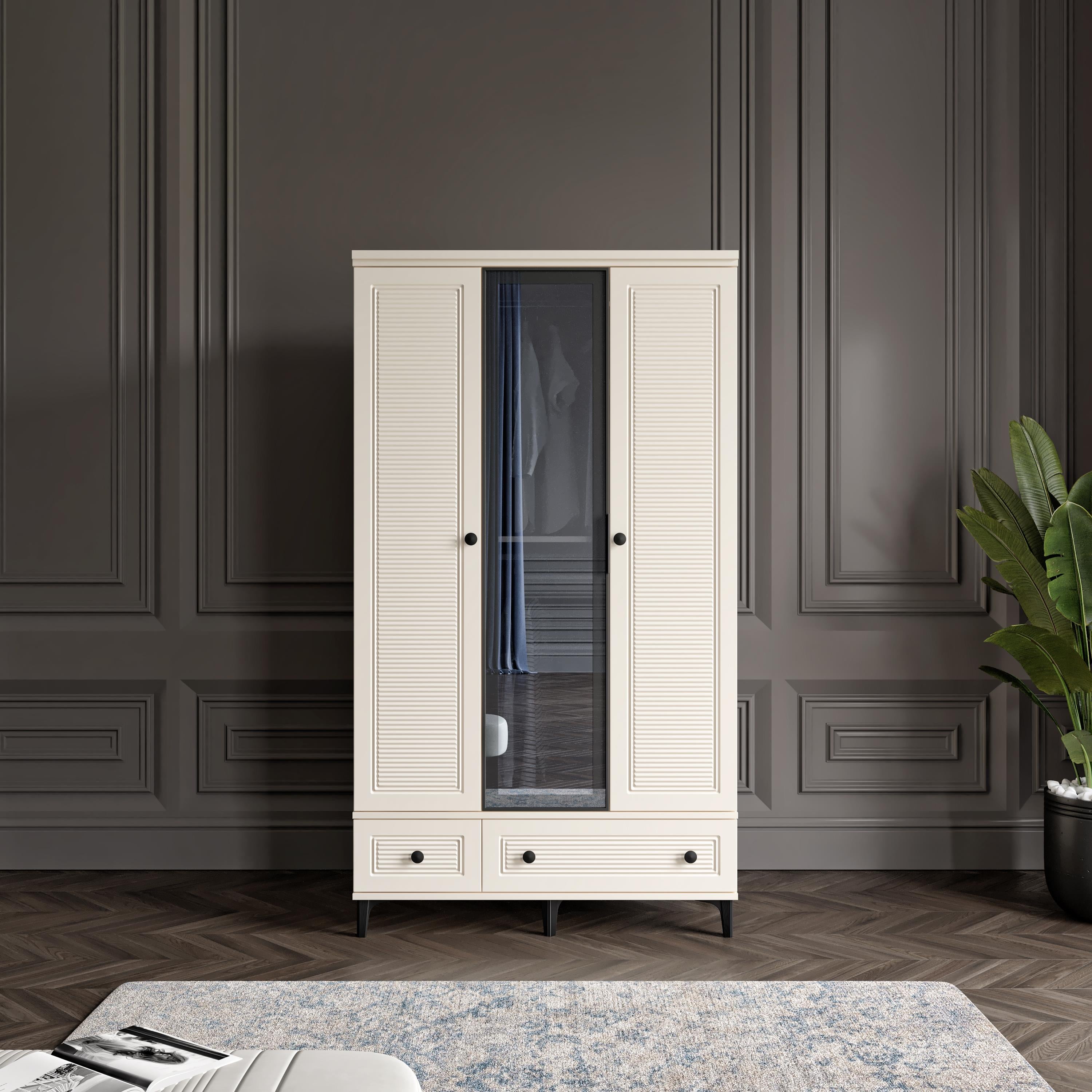  ZÜHRE 3 KAPILI DOLAP %100 MDF