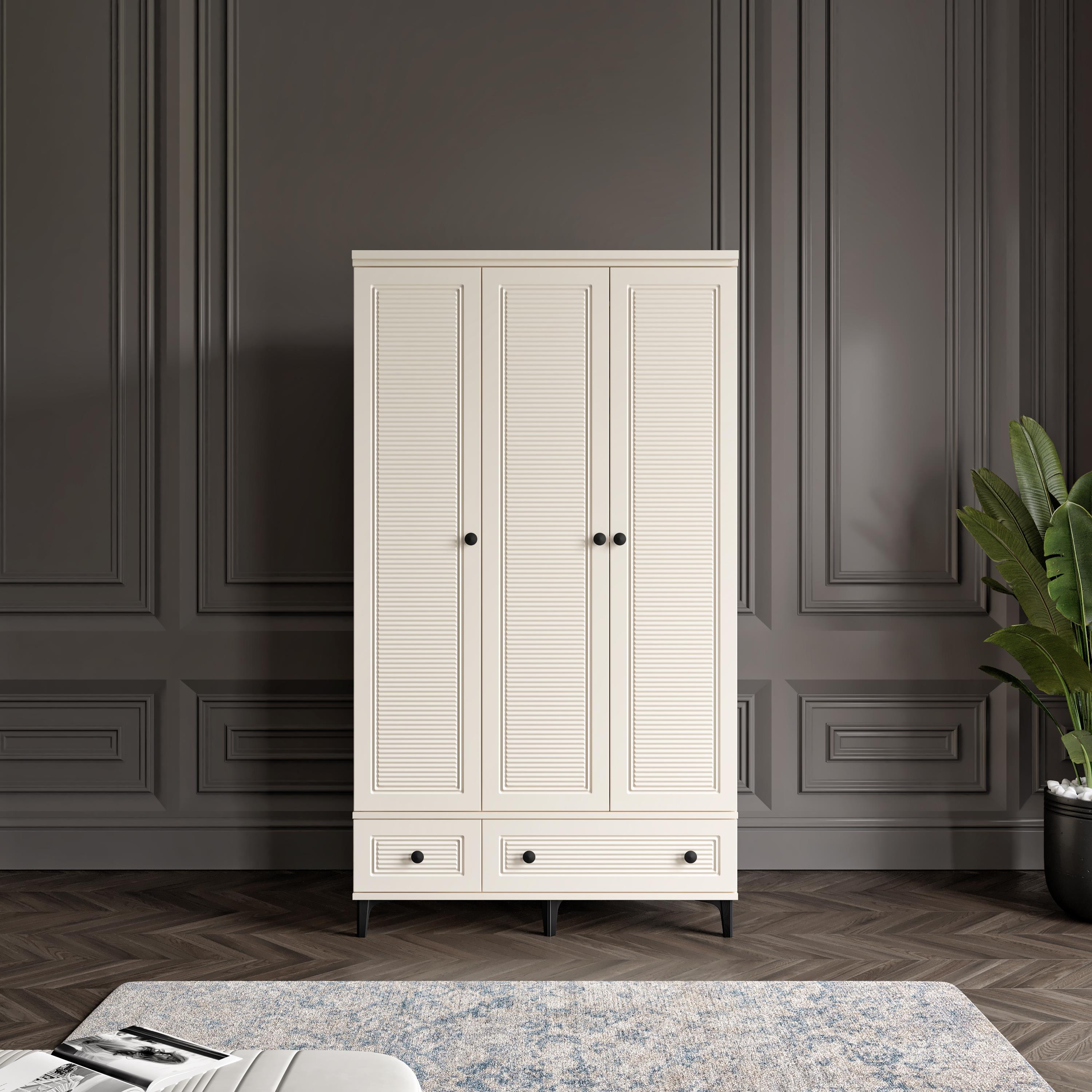  ZÜHRE 3 KAPILI DOLAP %100 MDF