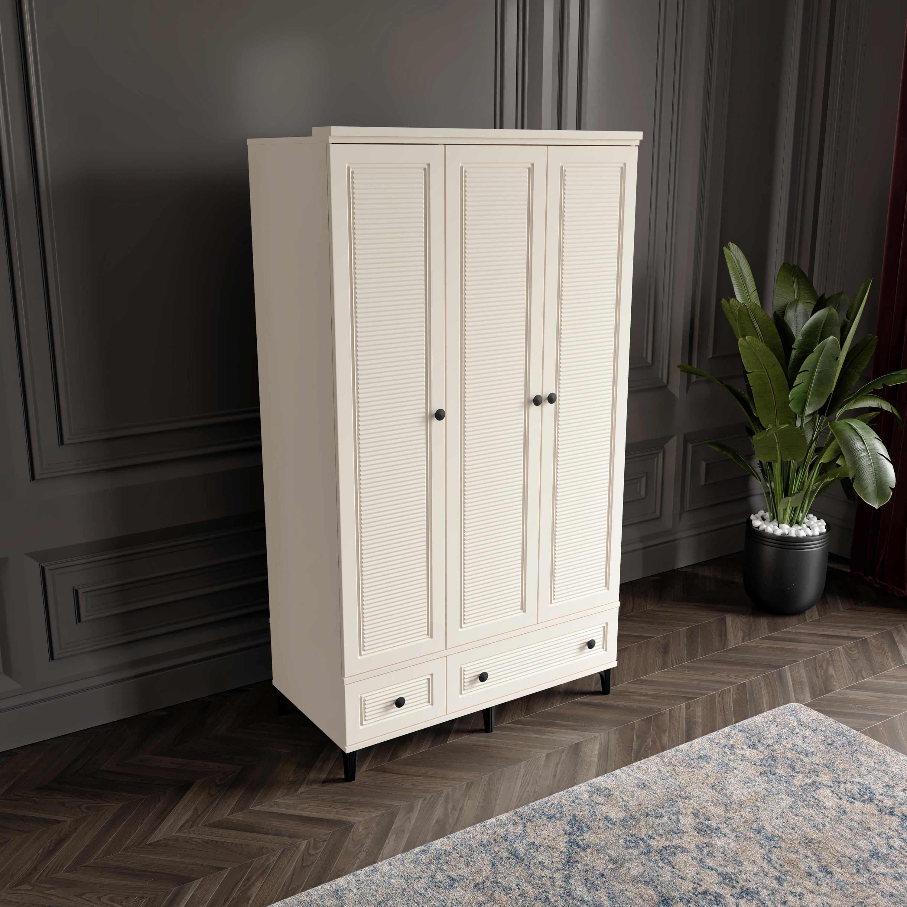  ZÜHRE 3 KAPILI DOLAP %100 MDF