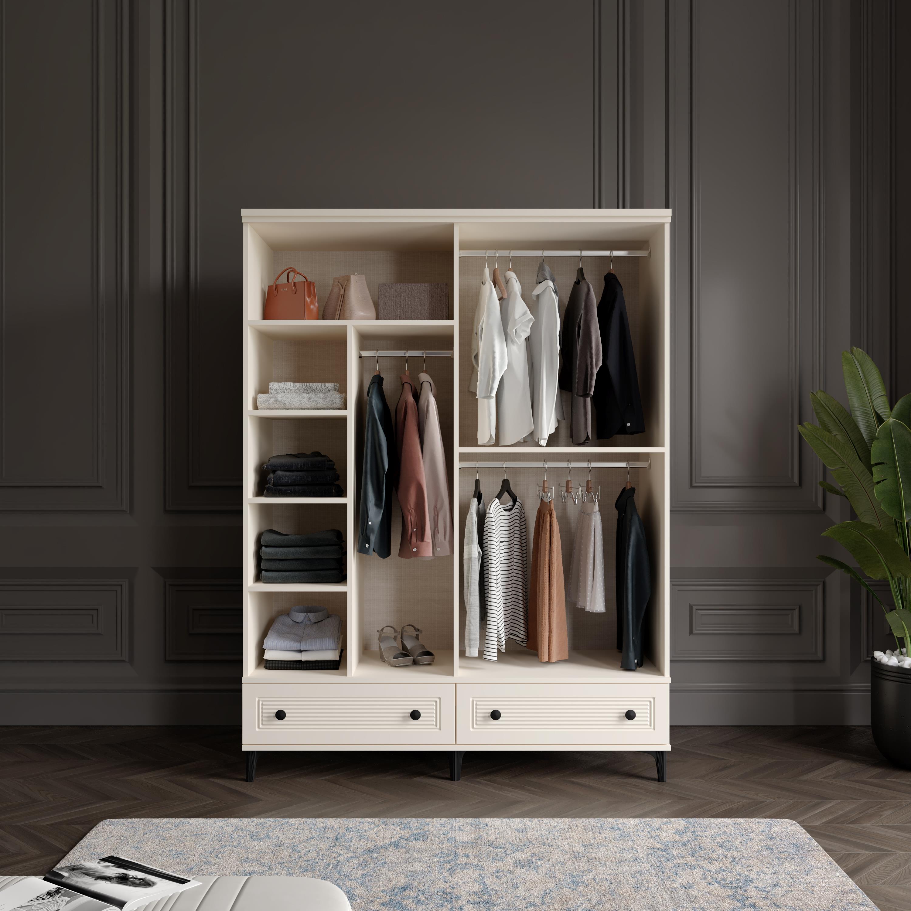  ZÜHRE 4 KAPILI DOLAP %100 MDF