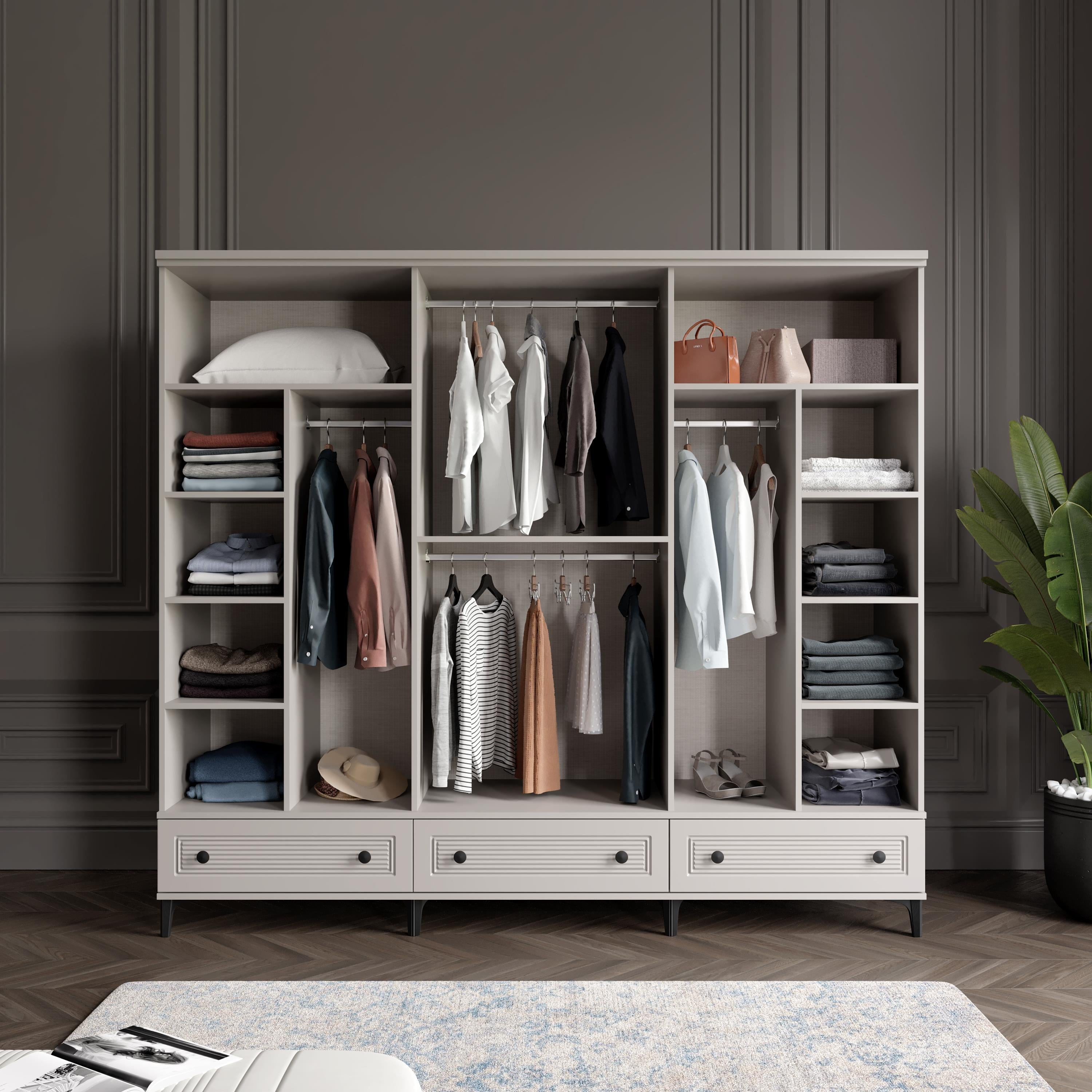  ZÜHRE 6 KAPILI DOLAP %100 MDF