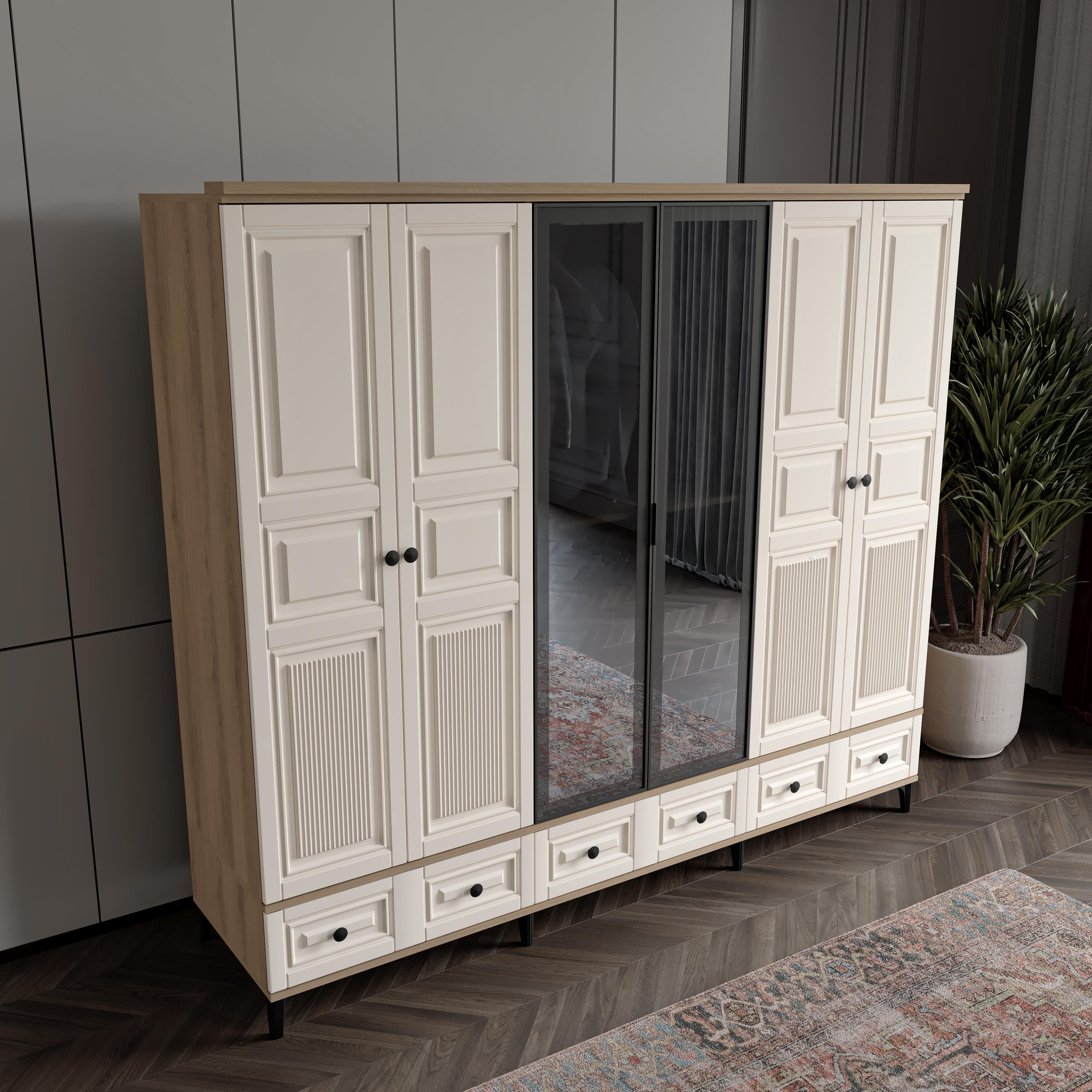  ZÜMER 6 KAPILI DOLAP %100 MDF