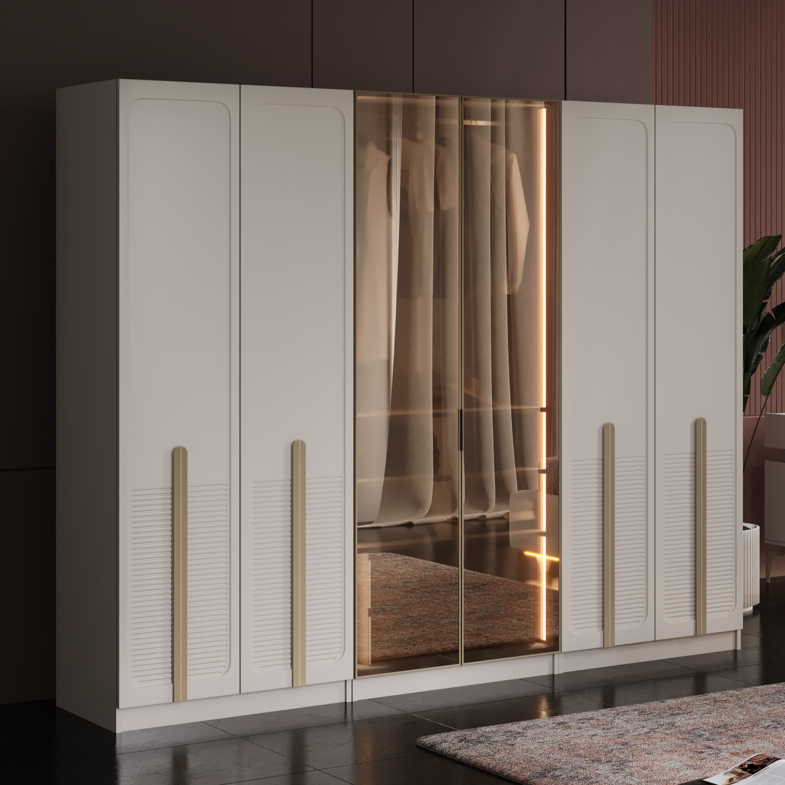 HARRAN MODÜLER 6 KAPILI DOLAP 
