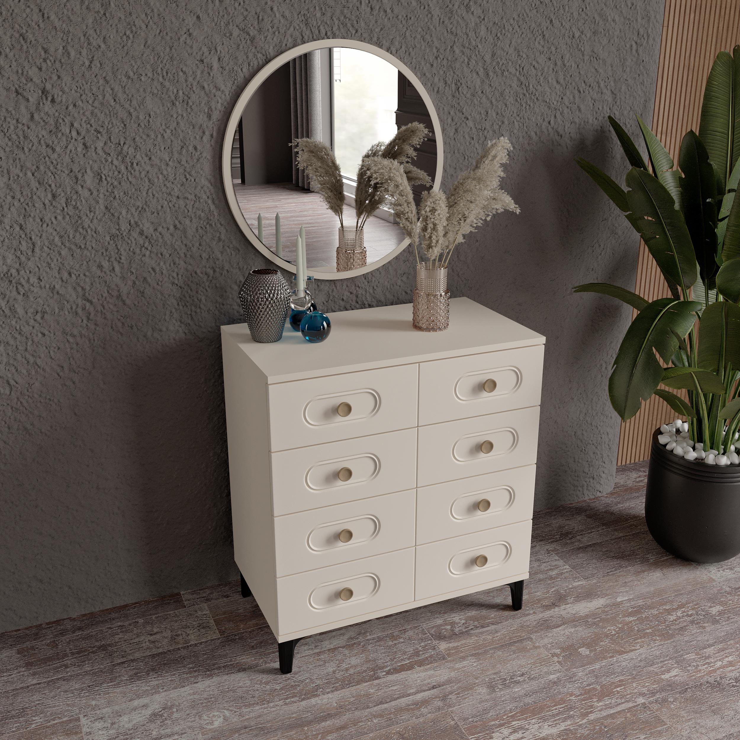 HAYYAM AYNALI ŞİFONYER AYTAŞI %100 MDF