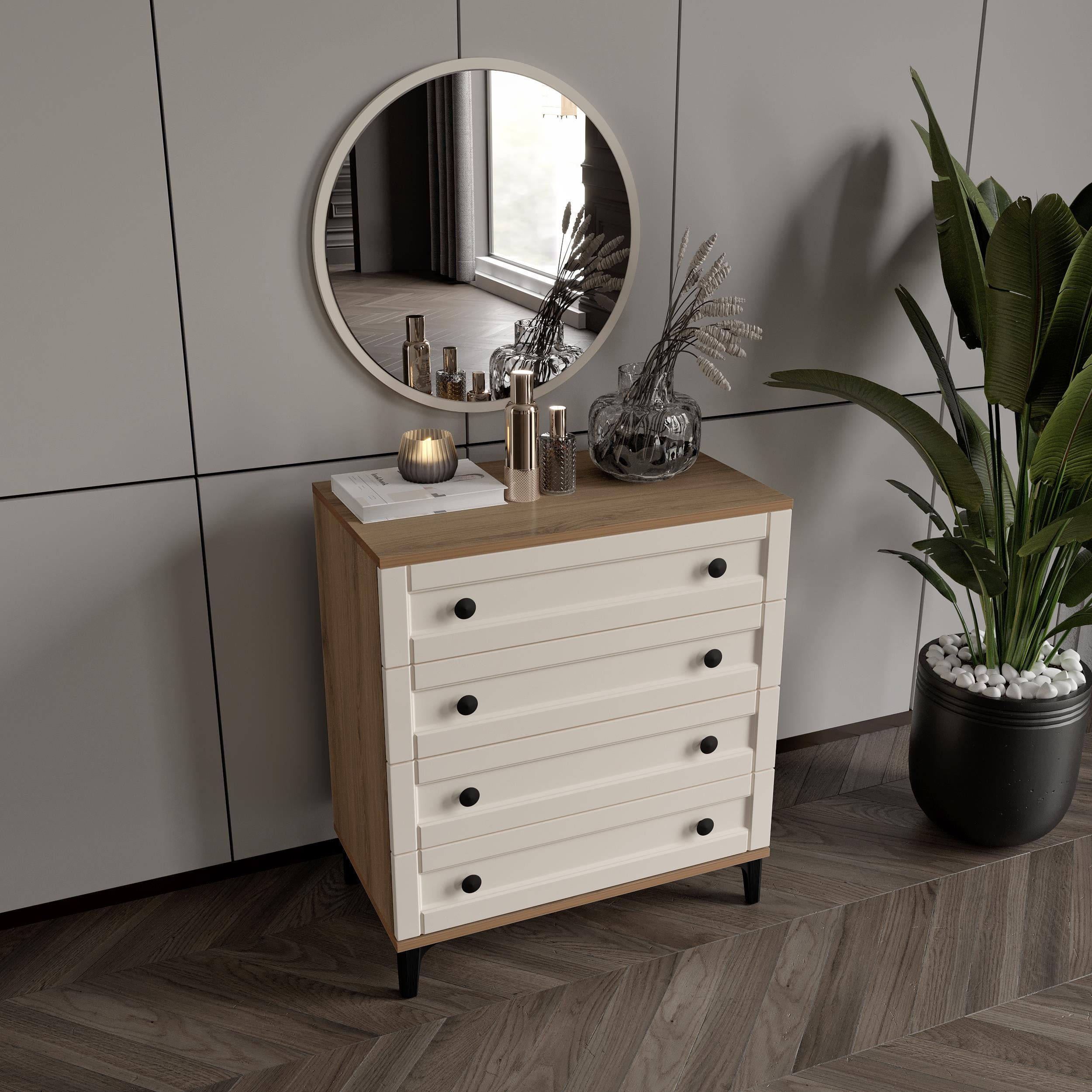 SARDUNYA  AYNALI ŞİFONYER %100 MDF
